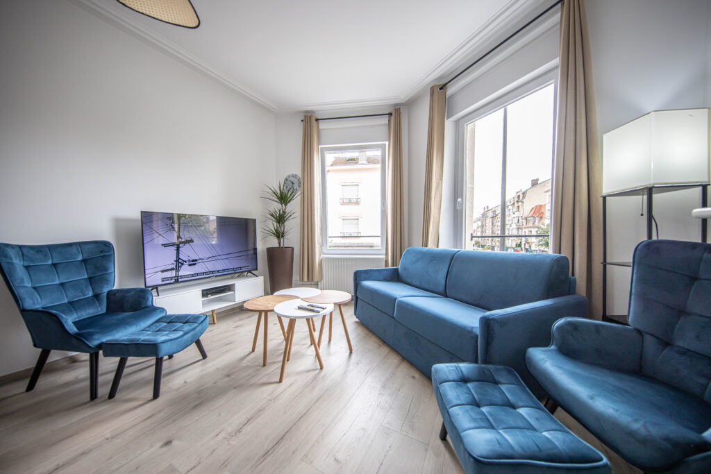 salon cosy canapé et télé