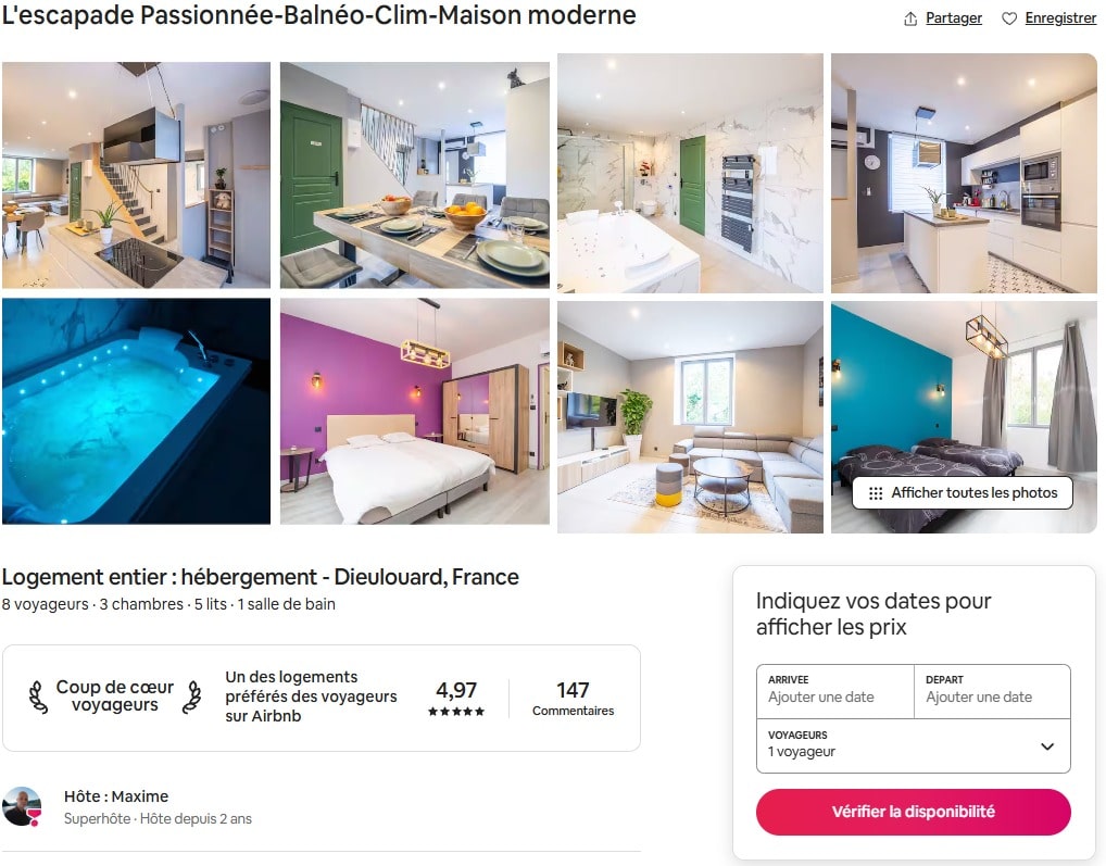 offre balnéo proposée par Elite Premium